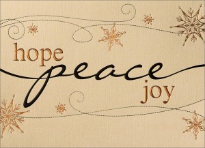 hope joy peace